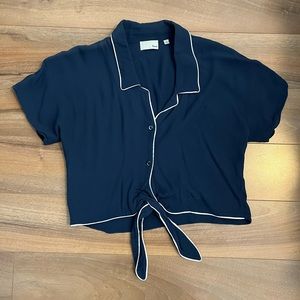 Aritzia Cropped Tie Top
